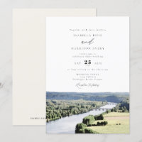 Aquarelle Dordogne Rivière Mariage Sud France