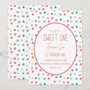 Invitation Aquarelle Dots Anniversaire Fête Coloré
