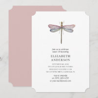 Aquarelle dragonfly Sweet 16. Lilac 16e anniversai