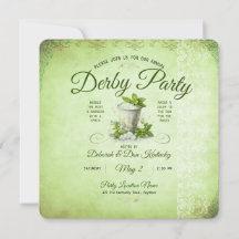 Aquarelle élégante de party Modern Derby pour Mint