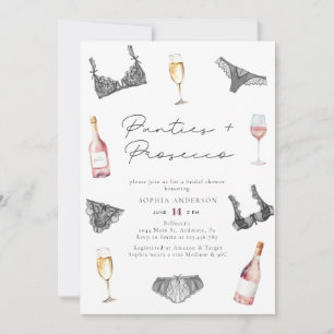 Invitation Aquarelle et Fête des mariées de poursuites