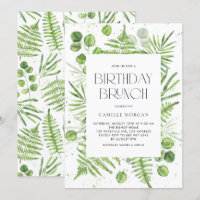 Aquarelle Fermes & Eucalyptus Frame Anniversaire