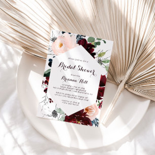 Invitation Aquarelle Fête des mariées de calligraphie illustr