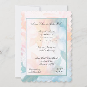 Invitation Aquarelle Fleurs Pastel