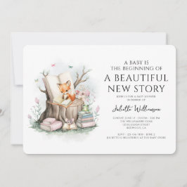 Invitation Aquarelle Floral Beau Baby shower Nouvelle Histoir