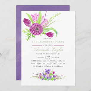 Invitation Aquarelle Floral Mariage été