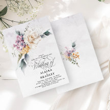 Aquarelle Floral Rose Blanc Purple Texture