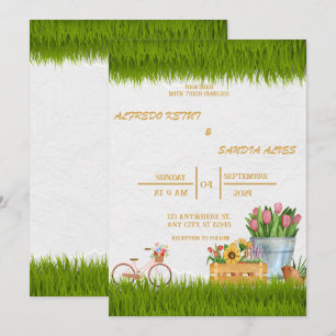 Invitation Aquarelle Floral Spring Mounts Mariage Invita
