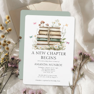 Invitation Aquarelle Florale Un nouveau Baby shower de chapit