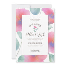 Aquarelle Hibiscus Maui Mariage