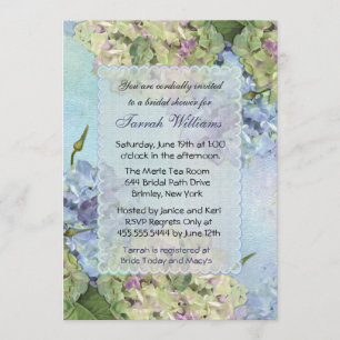 Invitation Aquarelle Hydrangea - Fête des mariées