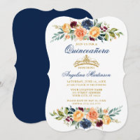 Aquarelle Mélange de verdure Florale Quinceanera B