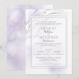 Invitation Aquarelle moderne Lilac