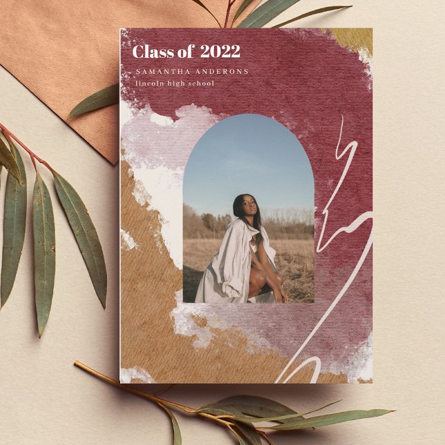 Invitation Aquarelle moderne photo Abstraite (Créateur téléchargé)