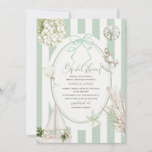Invitation Aquarelle moderne Plage tropicale Palm Serenity Sa