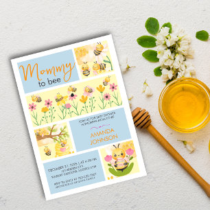 Invitation Aquarelle Mommy à être mignonne baby shower