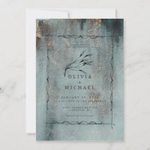 Aquarelle océanique moderne Turquoise avec Mariage