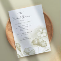 Aquarelle Olive Green Fête des mariées Florale