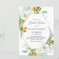 Aquarelle Orchidées & Kumquats Gold Bridal Luncheo