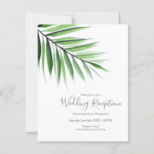 Invitation Aquarelle Palmier 
