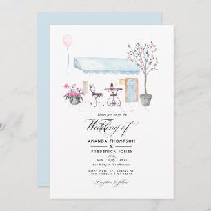 Invitation Aquarelle Paris photo Mariage