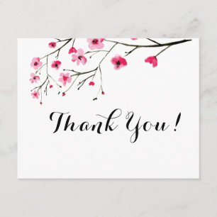 Invitation Aquarelle personnalisée de fleurs de cerisier - Me