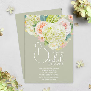 Invitation Aquarelle Ressort Fête des mariées florale