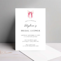 Aquarelle rose Dainty Bow Fête des mariées