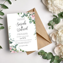 Aquarelle rose Mariage