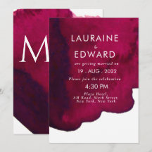 Aquarelle rouge bordeaux foncé vin d'encre rouge a