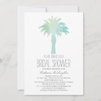 Aquarelle Serene Palm Tree | FÊTE DES MARIÉES