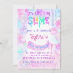 Invitation Aquarelle Slime