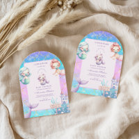 Aquarelle Sous Le Baby shower Sea Little Pearl