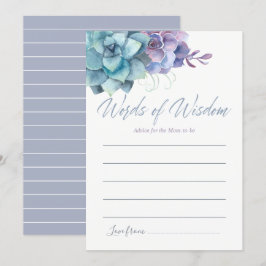 Invitation Aquarelle Succulents Conseils pour le Baby shower