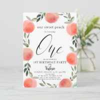 Aquarelle Sweet Peach 1er Anniversaire