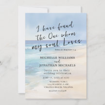 Aquarelle tendance plage Ocean Christian Mariage