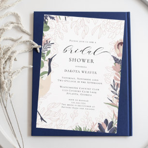 Invitation Aquarelle tropicale moderne Fête des mariées verdo