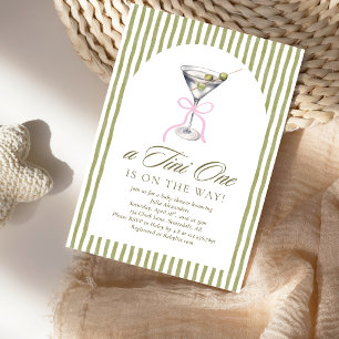 Invitation Aquarelle un Baby shower Tini