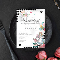 Aquarelle Vintage Alice Au Pays Des Merveilles Ann