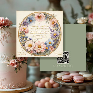 Invitation Aquarelle Vintage moderne classique couleur rose o