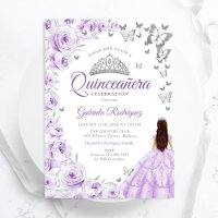 Aquarelle violette Lilac Quinceanera