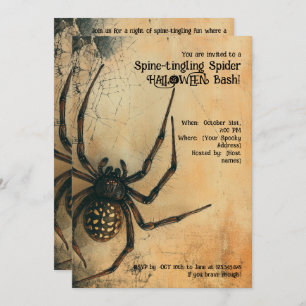 Invitation 🕷️ Araignée à picotements épineux HALLOWEEN Bash