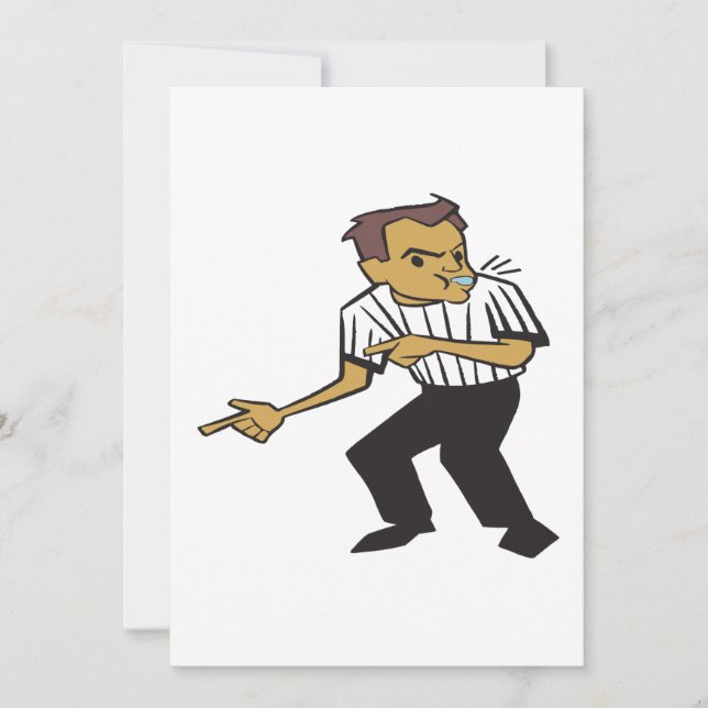 Invitation Arbitre de basket-ball (Devant)