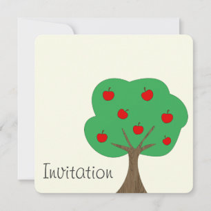 Invitation Arbre à pomme