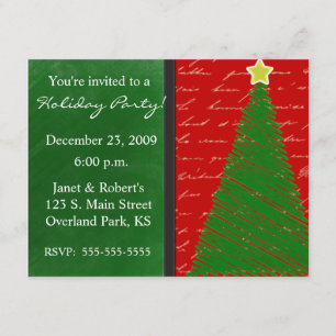 Invitation Arbre de Joyeux Noël