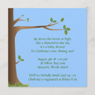 Invitation arbre de la vie ; baby shower