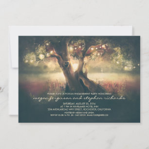 Invitation Arbre de lumières à cordes - Partie d'engagement c