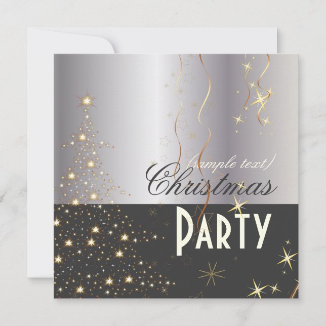 Invitation Arbre de Noël PixDezine (Devant)