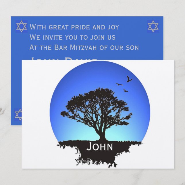 Invitation Arbre de vie (Devant / Derrière)