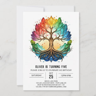 Invitation Arbre de vie Anniversaire